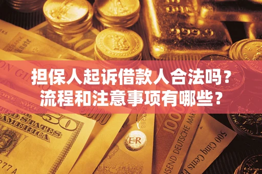 北京担保人起诉借款人合法吗？流程和注意事项有哪些？