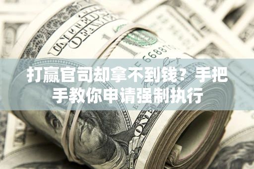 北京打赢官司却拿不到钱？手把手教你申请强制执行