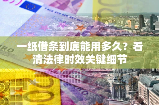 北京一纸借条到底能用多久？看清法律时效关键细节