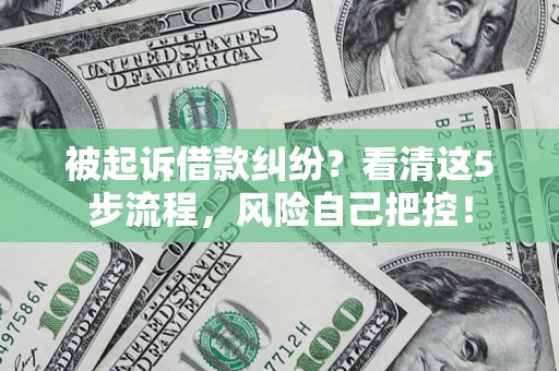 北京被起诉借款纠纷？看清这5步流程，风险自己把控！