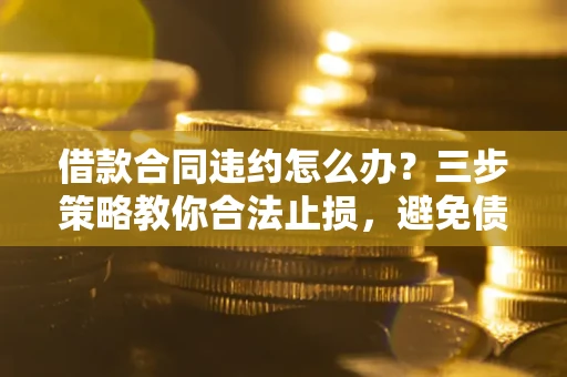 北京借款合同违约怎么办？三步策略教你合法止损，避免债务危机升级