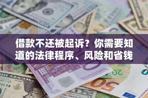 北京借款不还被起诉？你需要知道的法律程序、风险和省钱技巧